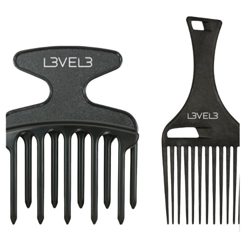 LEVEL3 HAIR PICK COMB SET 2 PCS